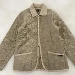ベージュ キルティングジャケット