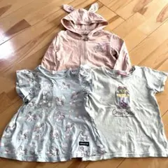 女の子　服　まとめ売り　Tシャツと薄手のパーカーセット