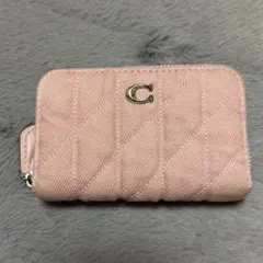 COACH キルティング ミニ財布 ピンク 美品 - メルカリ