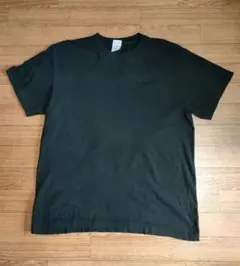 ブラック Lサイズ バックプリント Tシャツ