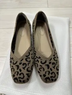 お値下げ　美品　オリエンタルトラフィック　レオパード跳べる洗えるパンプス38