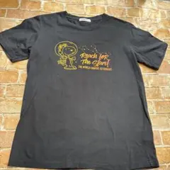 PEANUTS スヌーピー Tシャツ M ブラック 宇宙飛行士のサムネイル