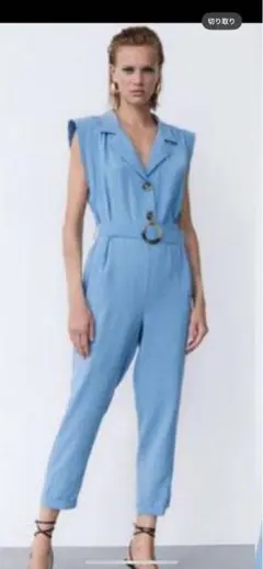 新品未使用　タグ付き　ZARA オールインワン　サロペット　ノースリーブ