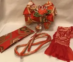 子供用　付け帯　子供着物　昭和　レトロ　七五三