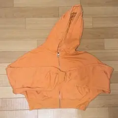 H&M オレンジ色のフード付きジャケット Cropのサムネイル