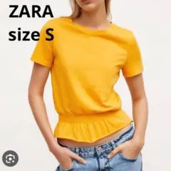 ◆ ZARA ザラ ウエスト シャーリング ウエスト クロップドT size S