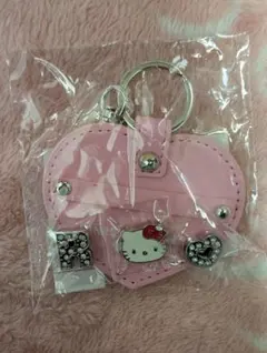ハローキティ 選んでハート型ピンクキーホルダーイニシャルＲ正規品新品未使用