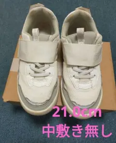 No.38 IFME スニーカー 21.0cm ホワイト/グレー