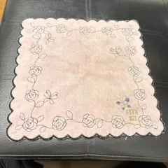 アナスイ　バラ　蝶　刺繍 タオルハンカチ
