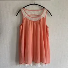 ノースリーブ シフォンブラウス