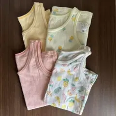 ユニクロ コットンメッシュタンクトップ 110 4枚セット