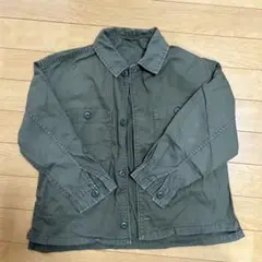 キッズ　ミリタリーシャツ　ライトアウター