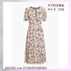 美品☆RED VALENTINO バタフライプリント ミディ丈 ノースリーブ38
