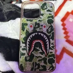 カモフラージュビジューiPhone 14プロマックスケース