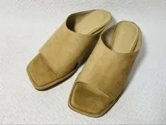 MH61◆新品◆Le Talon 5cmスクエアハイバンプミュールサンダル S