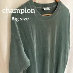 Champion オリーブグリーン Tシャツ大きいサイズ