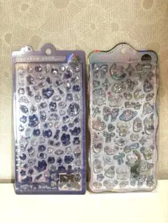 【まとめ割引あり】ボンボンドロップシール　ちゅるきらわんわん　よるねこミニ