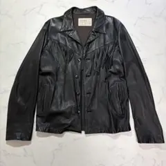 御来光 レザージャケット ラムレザー フリンジ