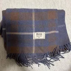 Acno チェック柄 マフラー