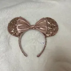 〜美品〜 ディズニーカチューシャ ピンクスパンコール