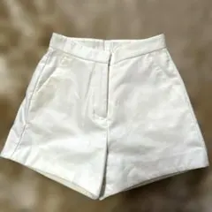 【美品】MOUSSY マウジー ショートパンツ ホワイト サイズ1 厚手