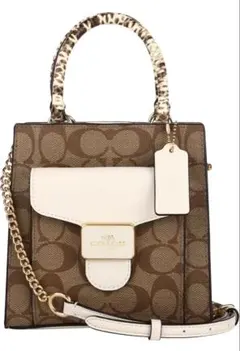 美品　コーチ　シグネチャー　ショルダー2way ハンドバッグ　COACH