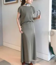 【新品☆タグ付】B:MING by BEAMS セットアップ ワンピ カーキ M