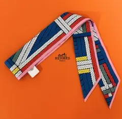 【新品未使用】HERMES　エルメス　ツイリー　スカーフ　トレスH　トレサージュ