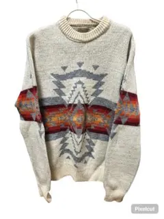 Pendleton ウールセーター Lサイズ 幾何学模様