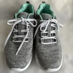 【SKECHERS•スケッチャーズ 】美品メモリーフォーム搭載 グレー×ミントのサムネイル