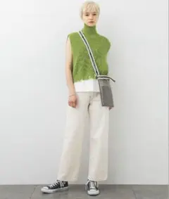 STUDIOUS バッグスリット タートルネック ニットベストのサムネイル