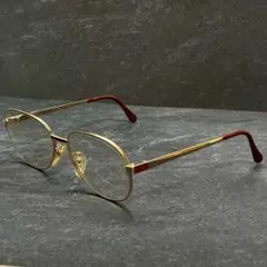 60sYves Saint Laurent ビンテージサングラス レッドブラック - メルカリ
