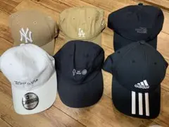 キャップセット（NY、LA、黒、白、adidas）