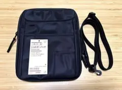 無印良品　ペン差し付き 撥水ショルダーバッグ・黒