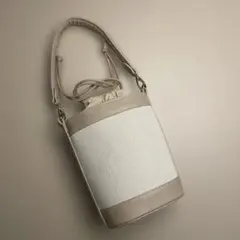 q bag paris 巾着型ハンドバッグ miel ベージュ