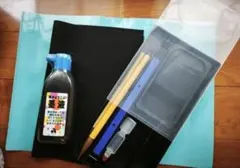 書道用具セットとバッグ