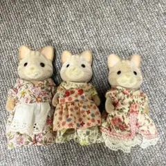 シルバニアファミリー シマネコ 人形 フィギュア 初期 レア 廃盤