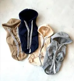 犬服　定価2420円　ロゴスピンドル スウェット フーディー ドッグウェア XS