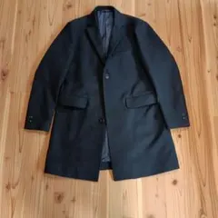 【美品】BEAMS ビームス チェスターコート Mサイズ ネイビー