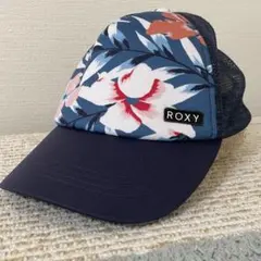 人気サーフブランド【ROXY 】ロキシー 花柄 メッシュキャップ ネイビーのサムネイル