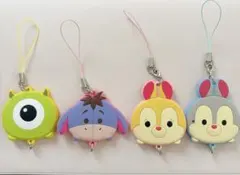 ディズニーキャラクター ストラップ 4個セット