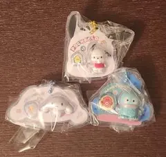 サンリオ パッケージチャーム ポチャッコ シナモロール ハンギョドン 3個セット