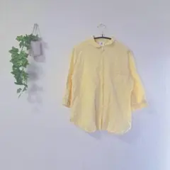 ［niko and...］イエローシャツ(L)/綿100%✨ カジュアル 爽やか