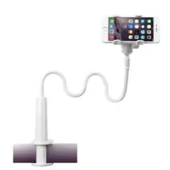 固定　卓上 フレキシブル ホワイト スマホスタンド 白い スマホホルダー