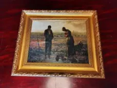 フランソワ　ミレー「落ち穂拾い」銅版画約18×24額縁38.5×49cm 紙箱付 フランソワ ミレー「落ち穂拾い」銅版画約18×24額縁38.5×49cm 紙箱付