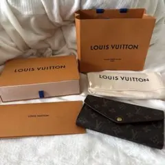 【美品】Louis Vuitton 長財布 モノグラム ポルトフォイユサラ