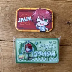 カラフルピーチ　じゃぱぱ　缶バッジ　セット
