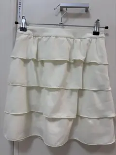 INGNI アイボリー ティアードスカート