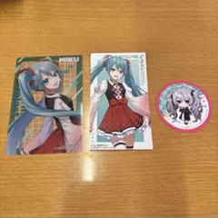プロセカ　初音ミク 鏡音リン スシロー コラボ　カード ステッカー ピック