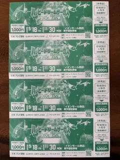 ハッピードリームサーカス 名古屋公演 特別割引入場券　4枚セット